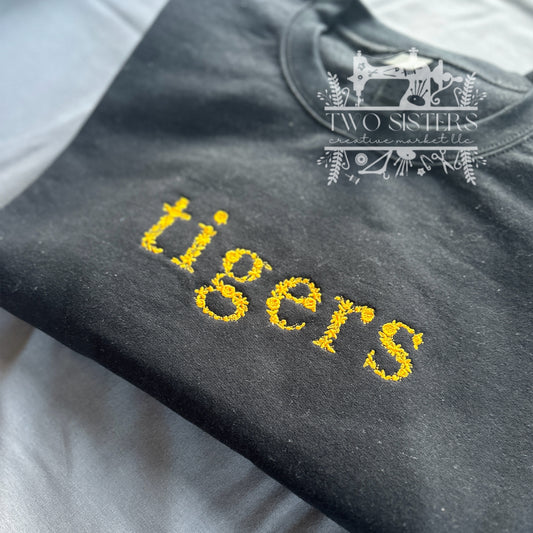 Tigers Floral Crewneck